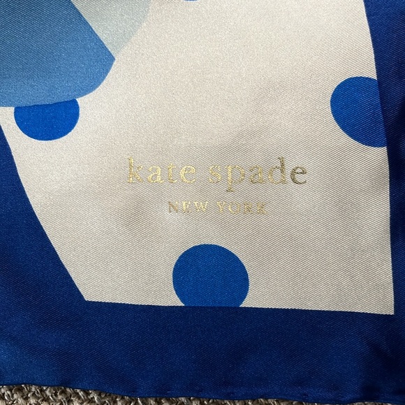 Kate Spade Geo Bloom Silk Square Scarf - Picture 5 of 7